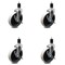 Service Caster 5 Inch Thermoplastic Wheel 1-7/8 Inch Expanding Stem Caster with Brakes, 4PK SCC-EX05S510-TPRS-SLB-178-4 - alternate 1